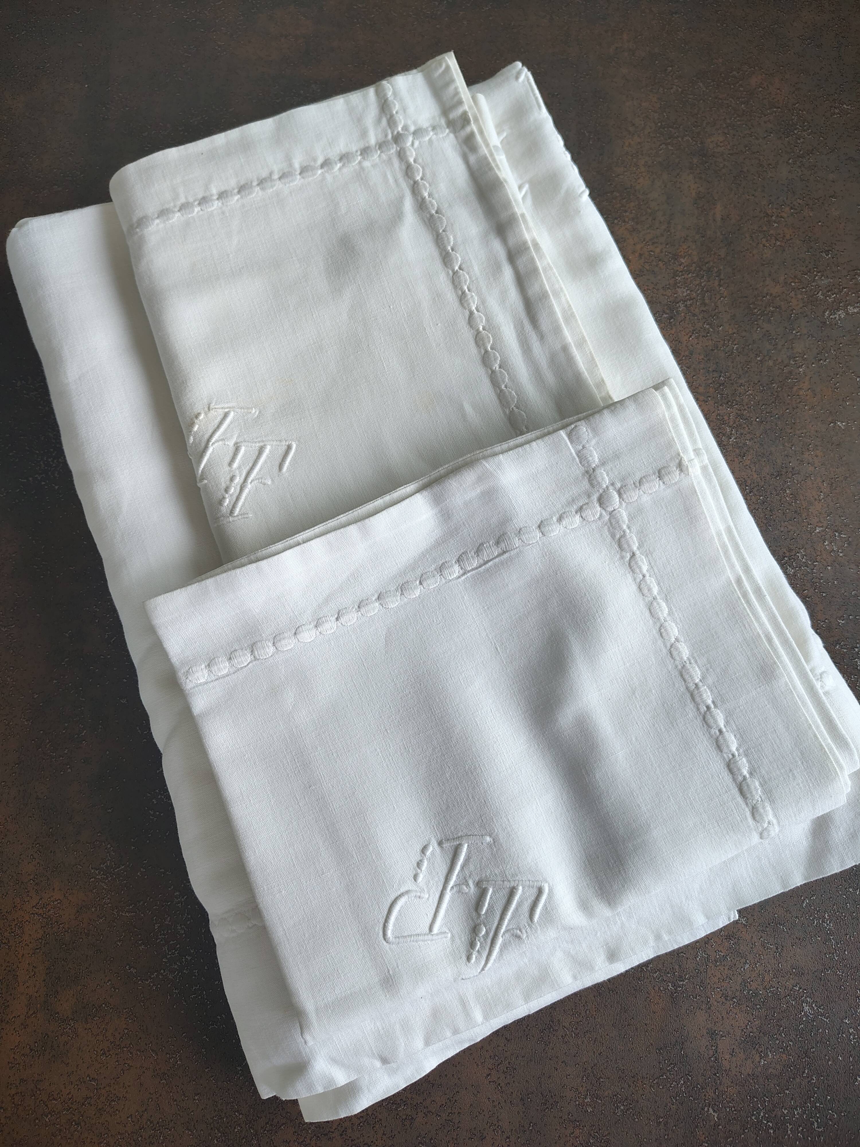 Old white fabric