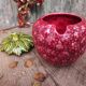 Vintage French set for jam, in the form of a strawberry