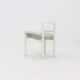 Posy Modern Side Chair in White Lacquered Wood 1980s