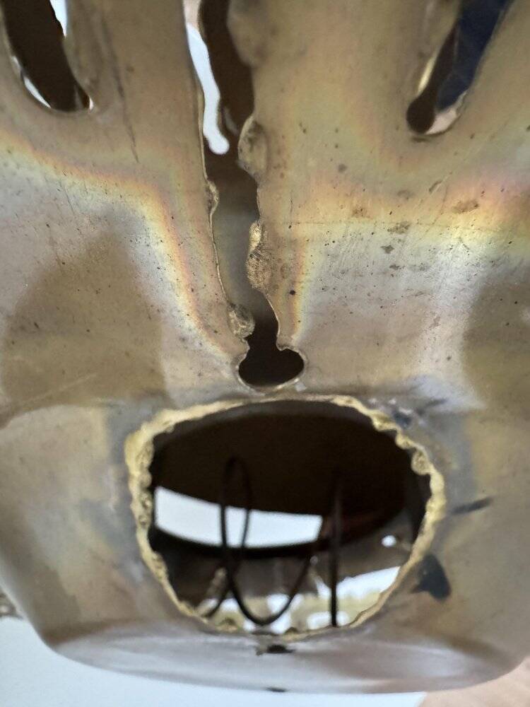 Brass sun wall sconce by Svend Aage Sørensen, Denmark, 1960s, brutalist