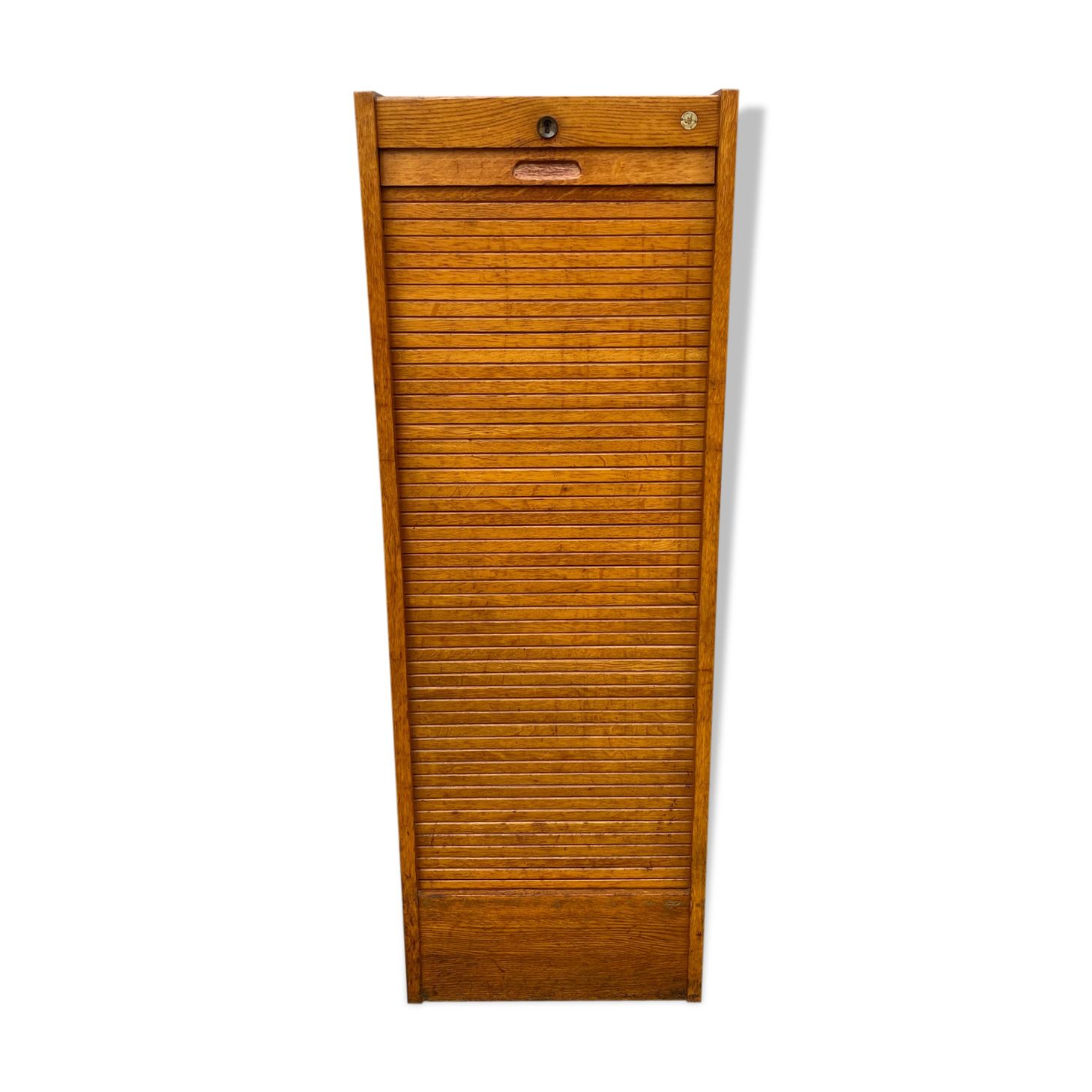 Industrial furniture notary binder with vintage j-b curtain 1960s