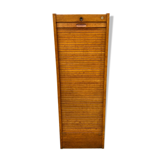 Meuble industriel classeur notaire a rideau j-b vintage 1960s