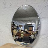 Beveled oval mirror 60x44cm