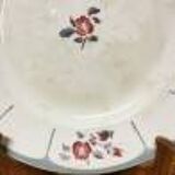 Plat rond Digoin Sarreguemines - modèle "Ninette"