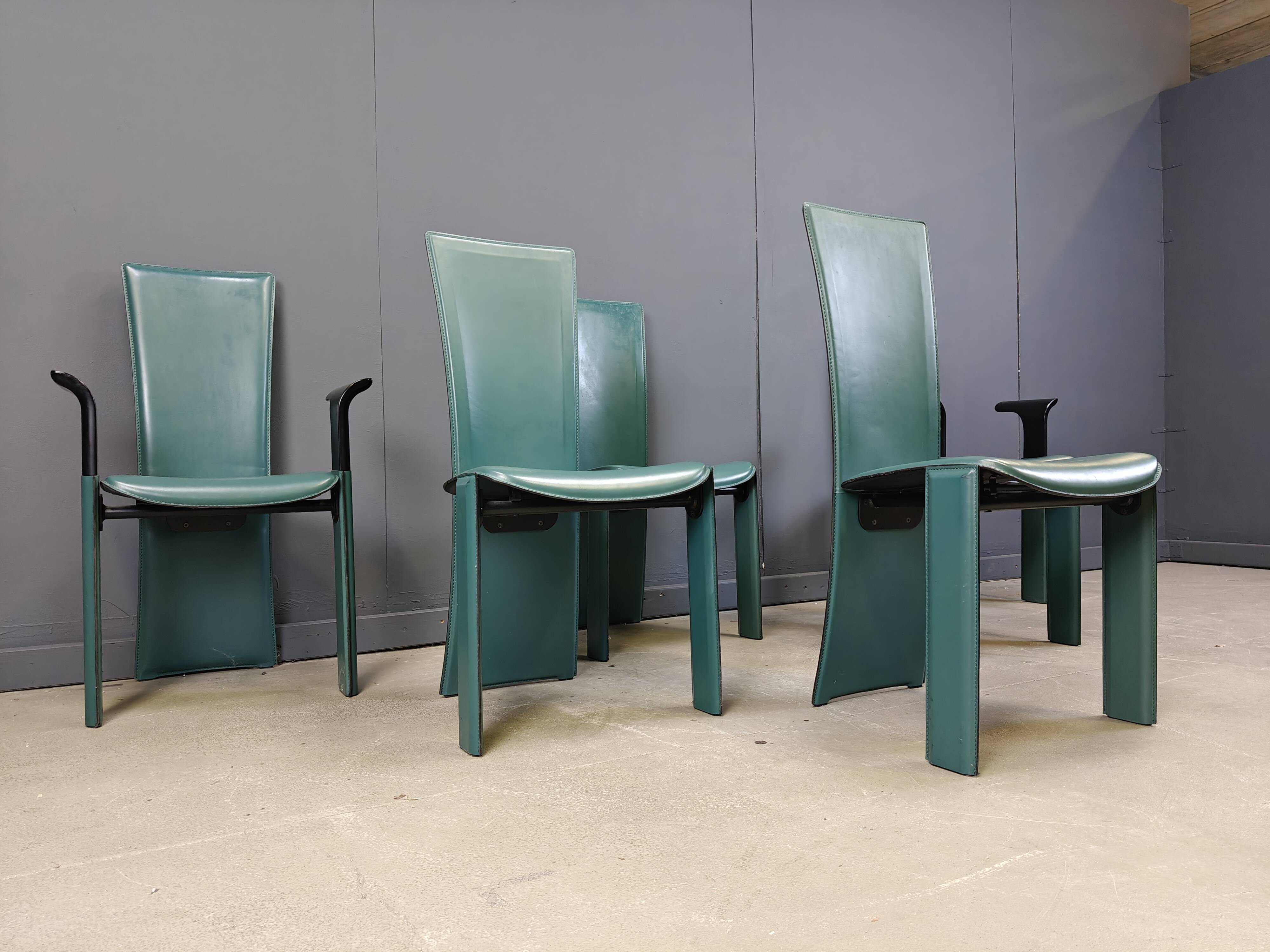 Vintage dining chairs by Pietro costantini, 1980s, set of 6