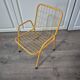 Vintage yellow metal children's chair
