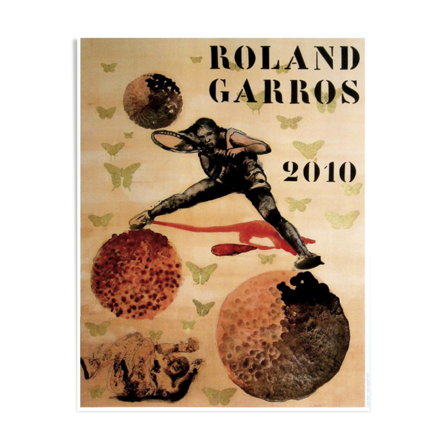 Official poster Roland Garros 2010 by Malini Nalini