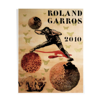 Affiche officielle Roland Garros 2010 par Malini Nalini