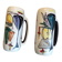 Duo of graphic Italian vases