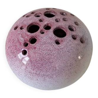 Ceramic vase flower holder Signed pictogram to be identified