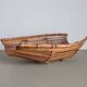 Vintage French bamboo boat basket | Rustic decor
