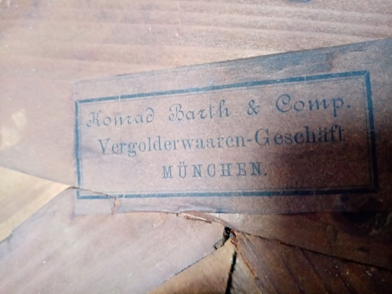 Oil on canvas framed by carl theodor meyer-basel 1860/1932