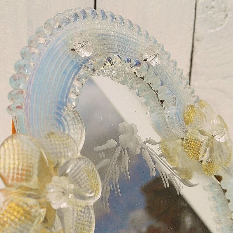 Bridge mirror, Murano glass, Venetian style