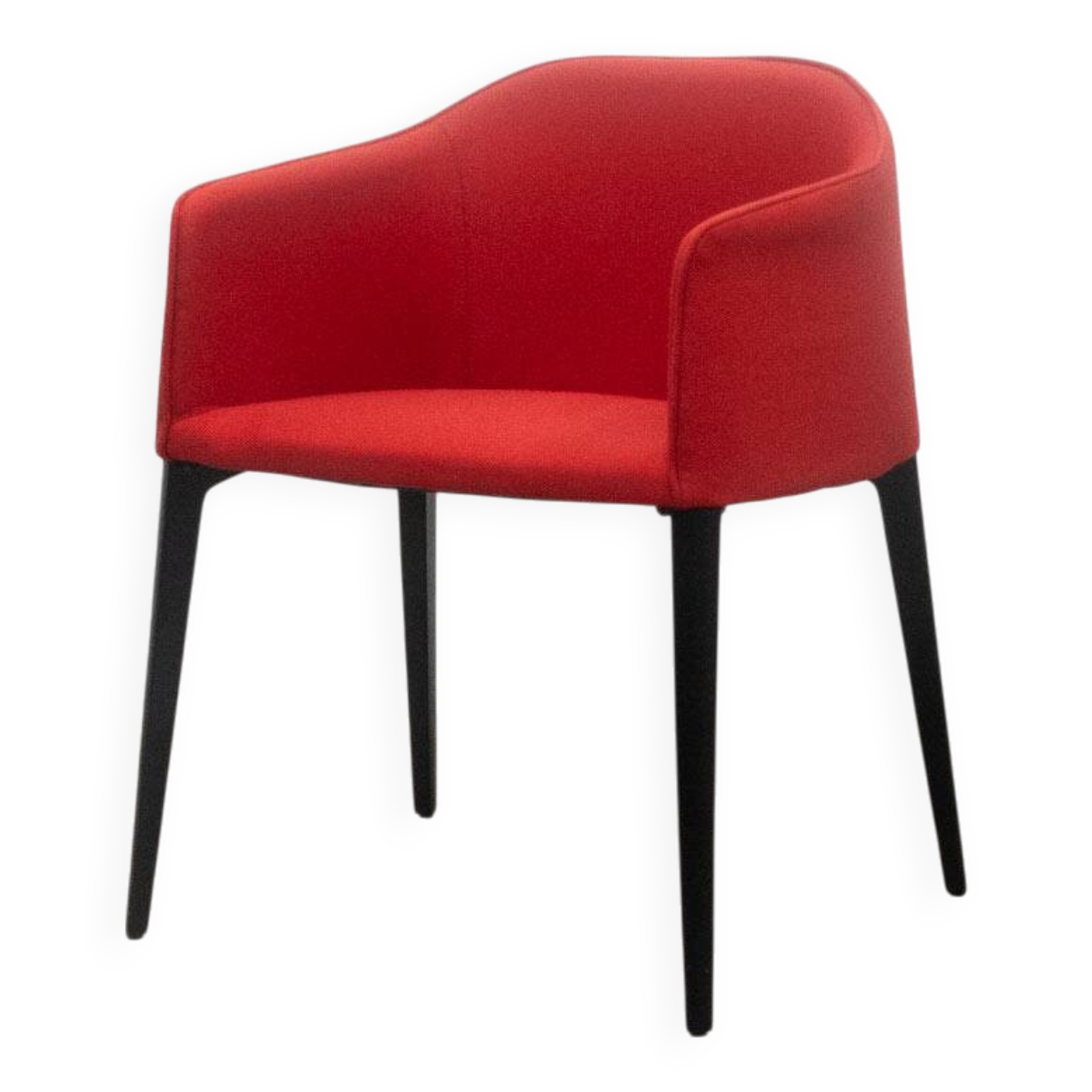 Laja chair from Pedrali in red fabric