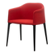 Laja chair from Pedrali in red fabric