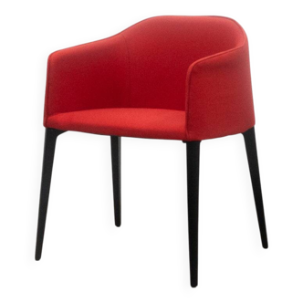 Laja chair from Pedrali in red fabric