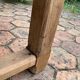 Old farmhouse table made of solid wood