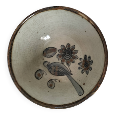 Coupe en céramique signée Atelier Ken Edwards Tonalá (Mexico) circa 1960-80