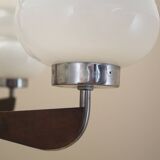 Wooden chandelier, Danish design, 1970s, production: Denmark