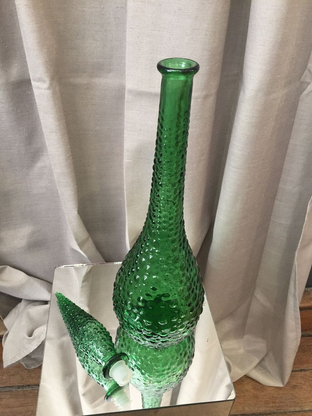 Bottle empoli genie bubble green made in italy