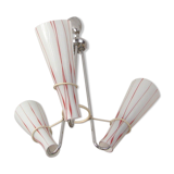 Nickel-plated chandelier Zukov, 1970s