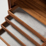 Midcentury Danish higher cabinet in teak by Axel Christensen for ACO Møbler 1960s