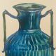 Signed watercolor and ink painting Vase Wabi Sabi collection China