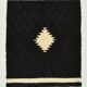 4x7 Art Decor Black Beige Turkish Kilim Rug, 135x206Cm