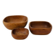 3 nesting teak salad bowls - Vintage - Scandinavian craftsmanship