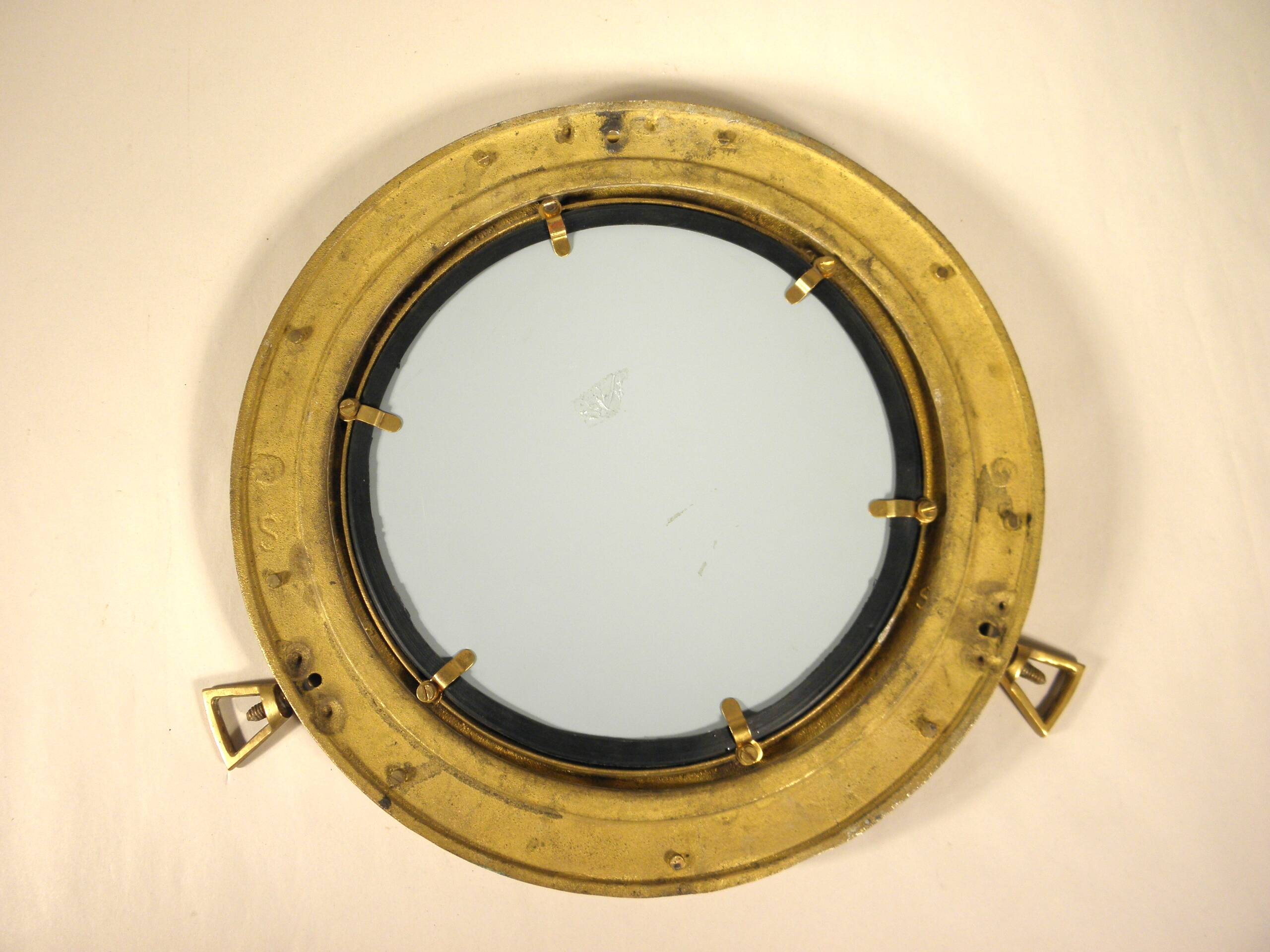 Brass porthole mirror 29 cm