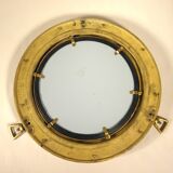 Brass porthole mirror 29 cm