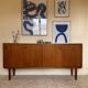 Vintage Scandinavian teak Royal Board sideboard