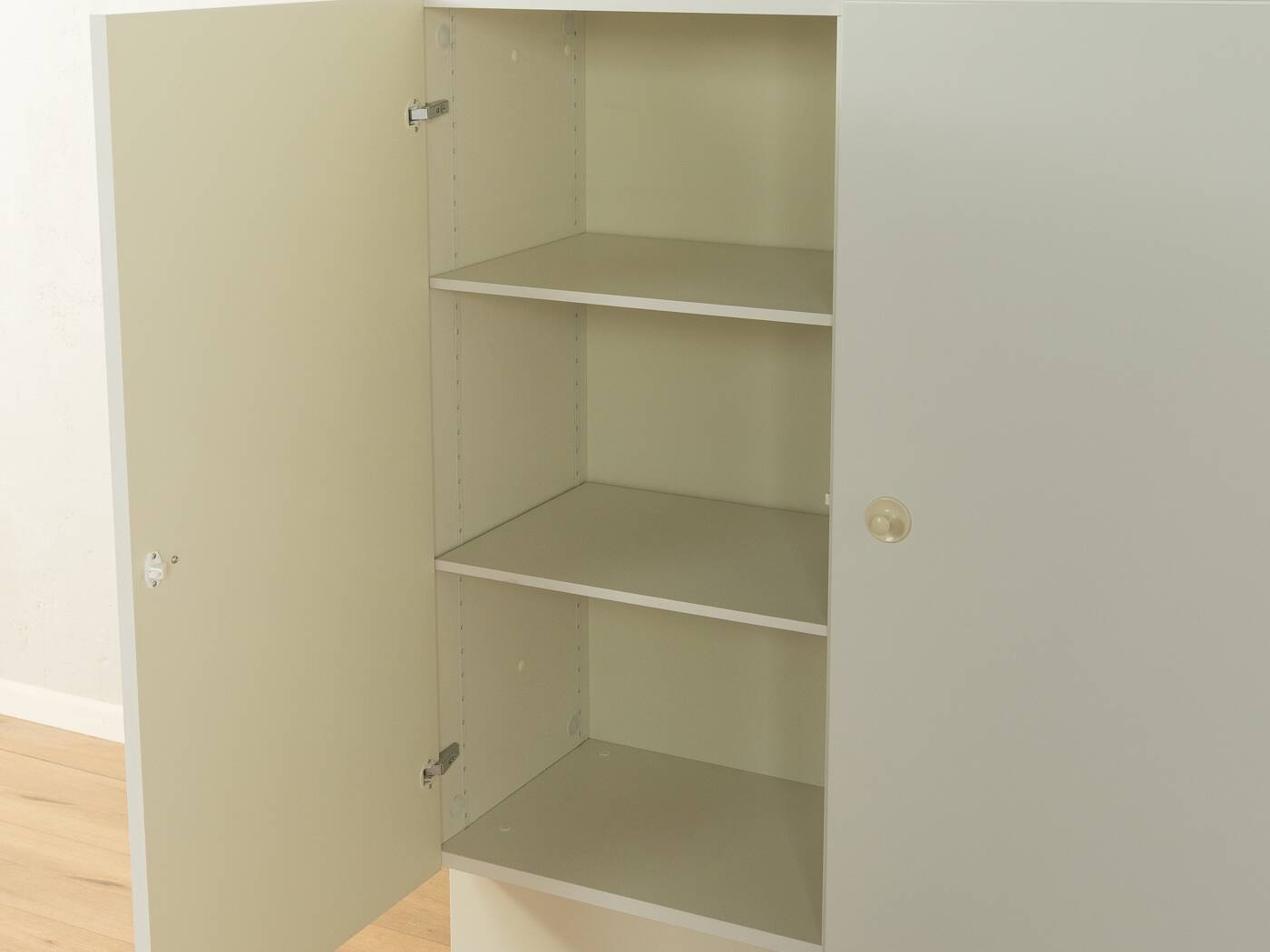 Expressive sideboard by interlübke, 1960s, white, very good vintage condition