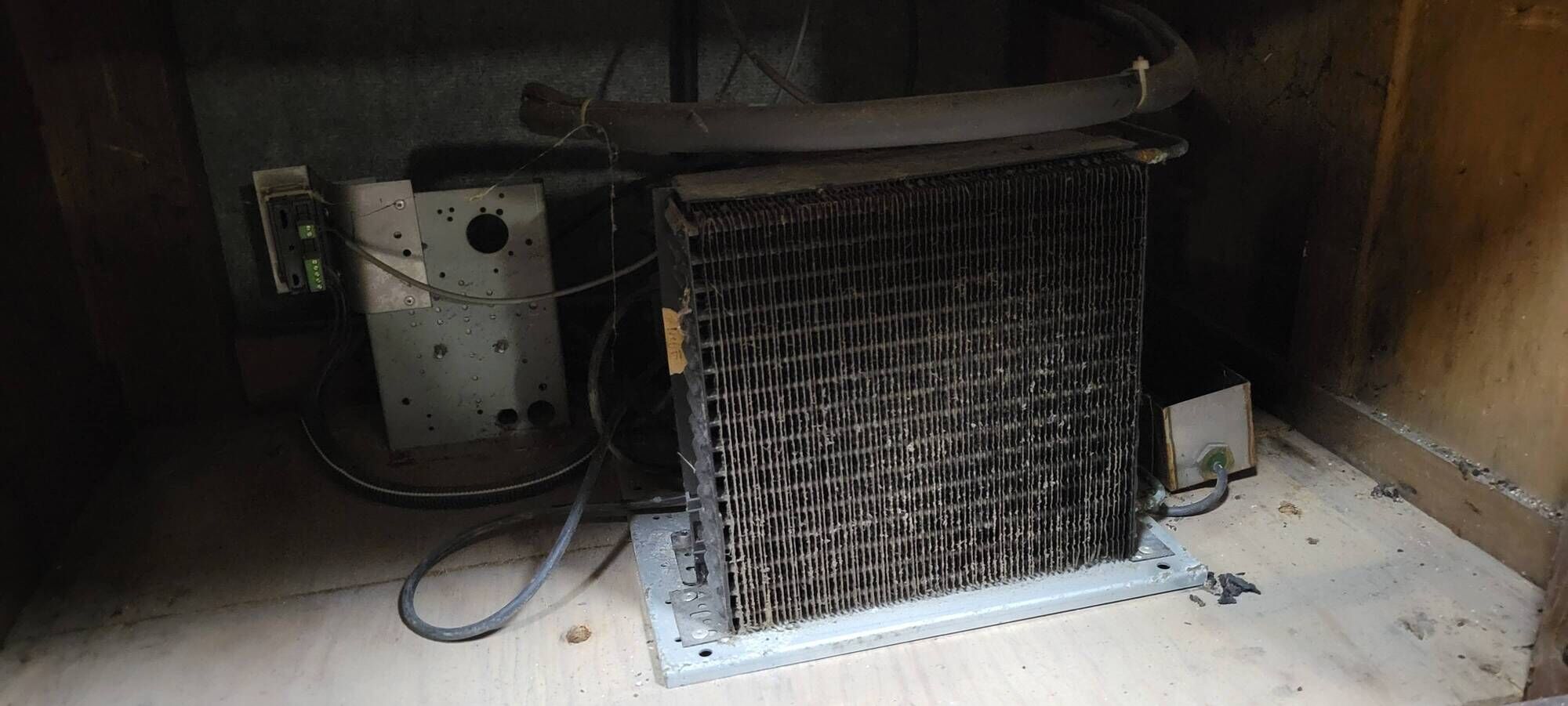 Large Prestcold brand bar fridge or store cooler in oak