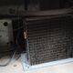 Large Prestcold brand bar fridge or store cooler in oak