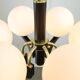 Mid-Century Modern Italian Brass and Opaline Chandelier