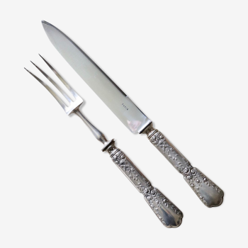 Couteau et fourchette à gigot