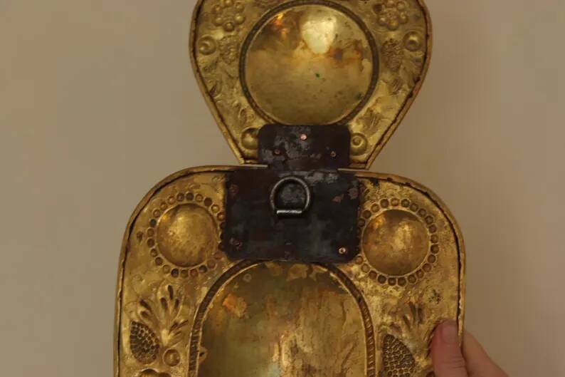Baroque Style Mid-Century Brass Swedish Sconces