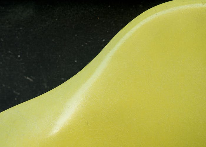 Rocking-chair Eames vintage by Herman Miller - Lemon Yellow