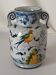 Hand-painted faience vase Italy vintage