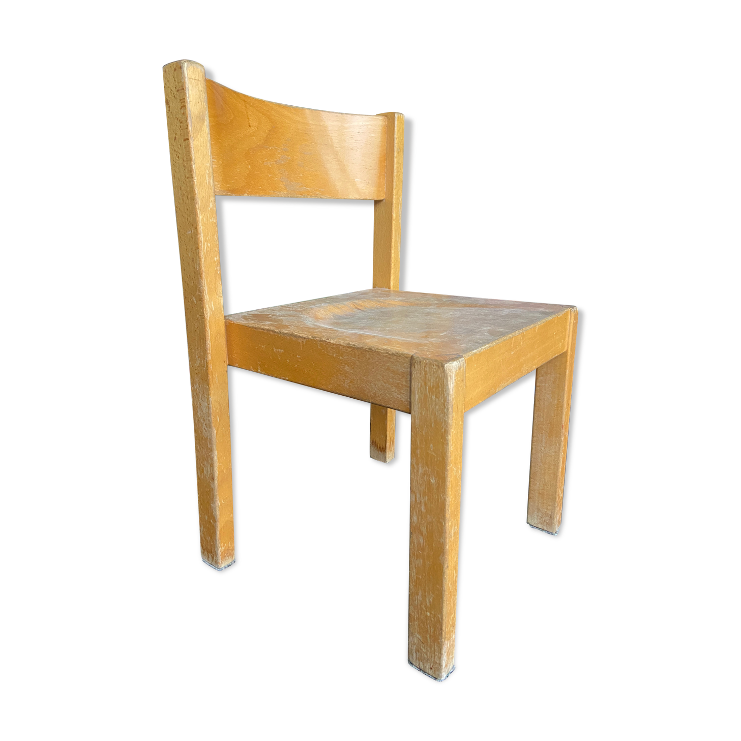 Children's chair vintage school wood