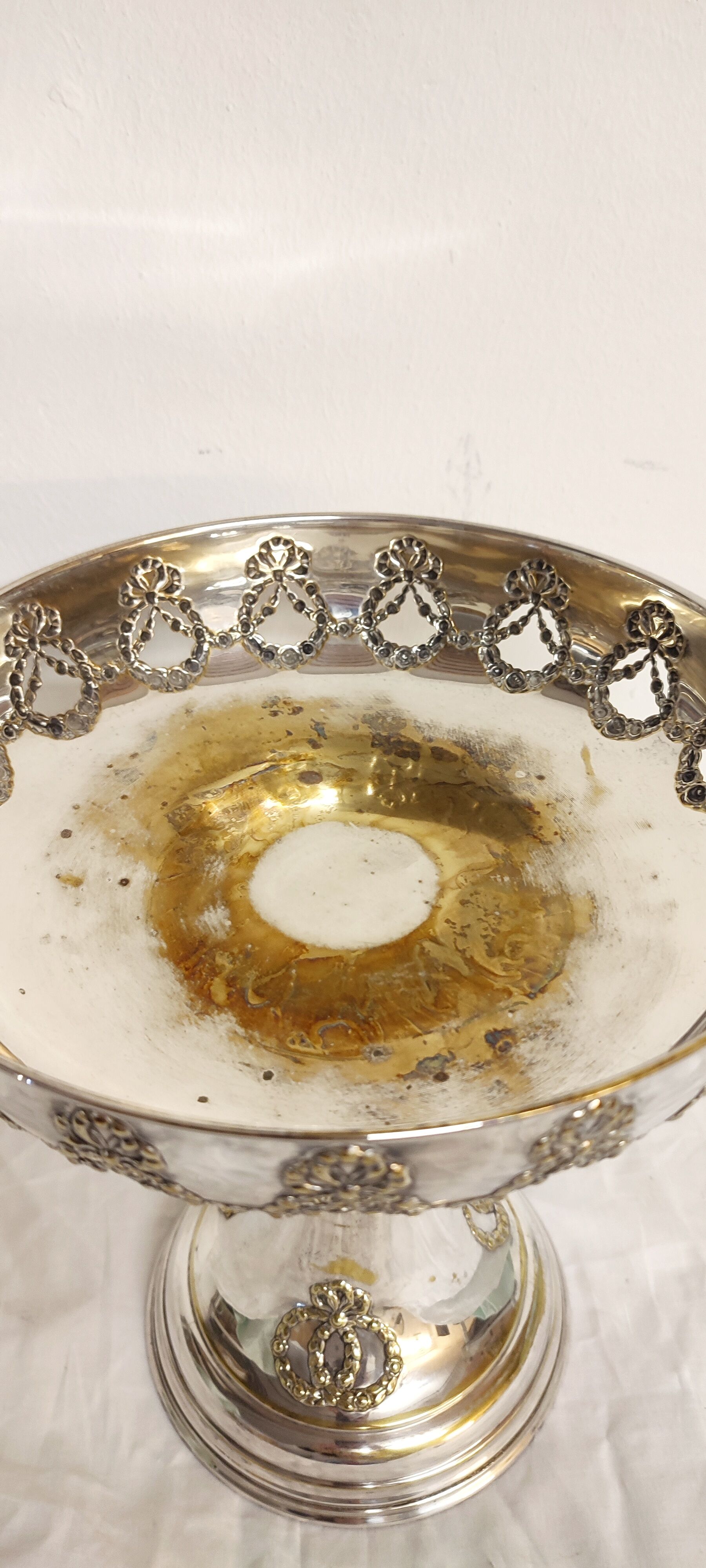 Brass fruit bowl, Austria, 1940