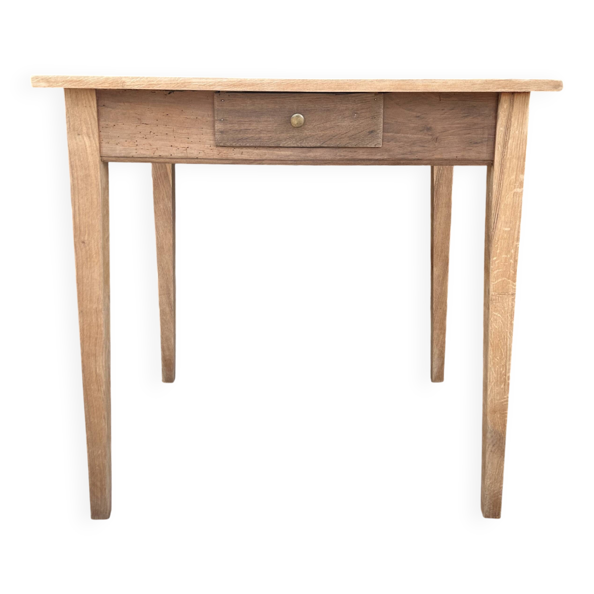 Renovated wooden farmhouse table