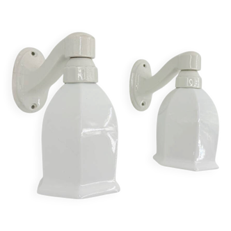 Art Deco porcelain wall lights