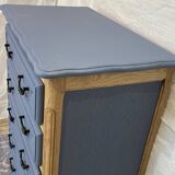 Large wooden chest of drawers, refurbished