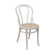 White wooden chair with cannage