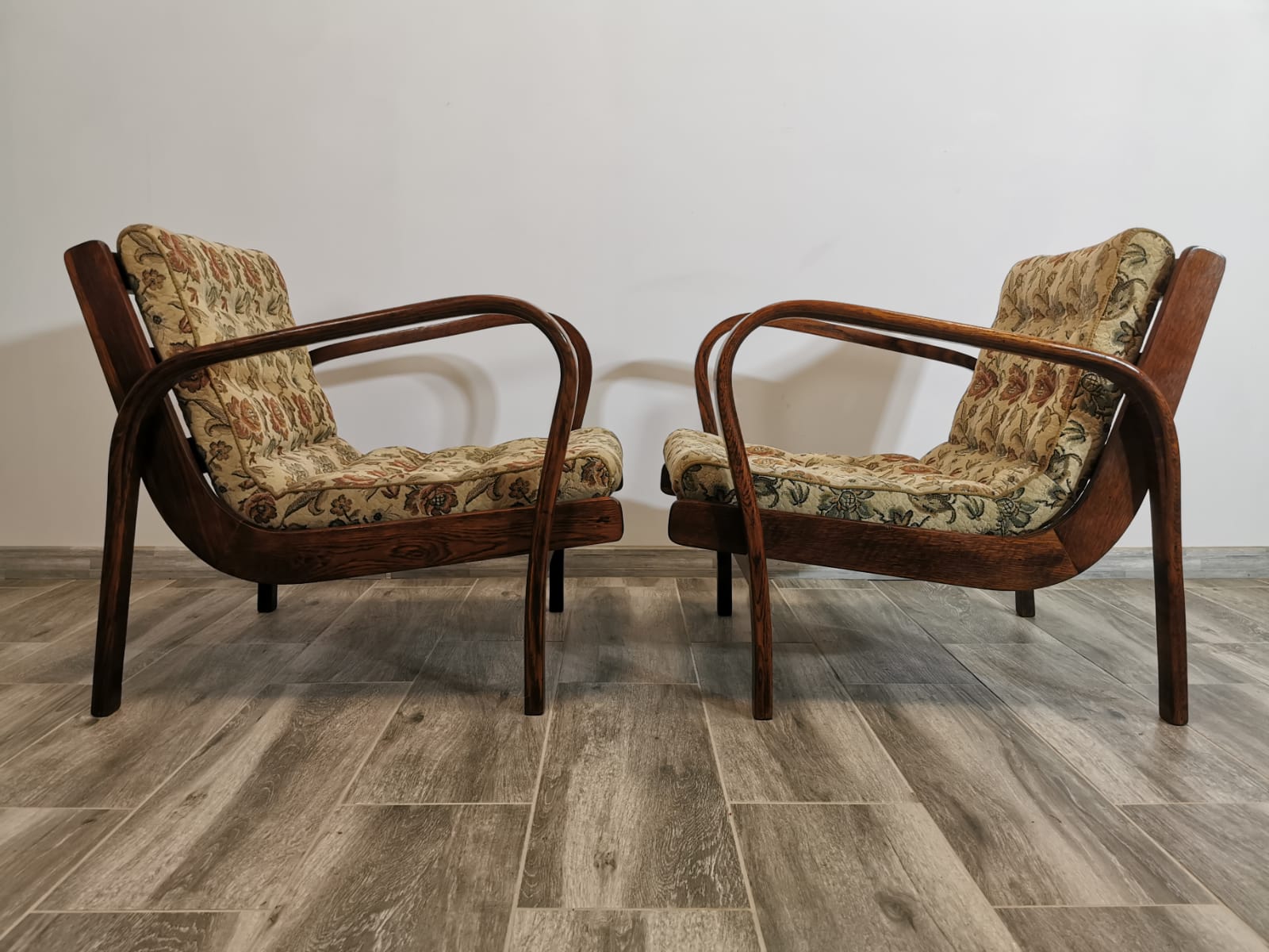 Armchairs by K. Kozelka & A. Kropacek, Set of 2, 1950