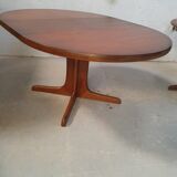Table ronde extensible baumann en merisier