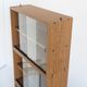 Set of 4 vintage CD shelves with glass doors, France 1990