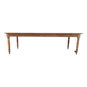 Old large raw wood farm table
